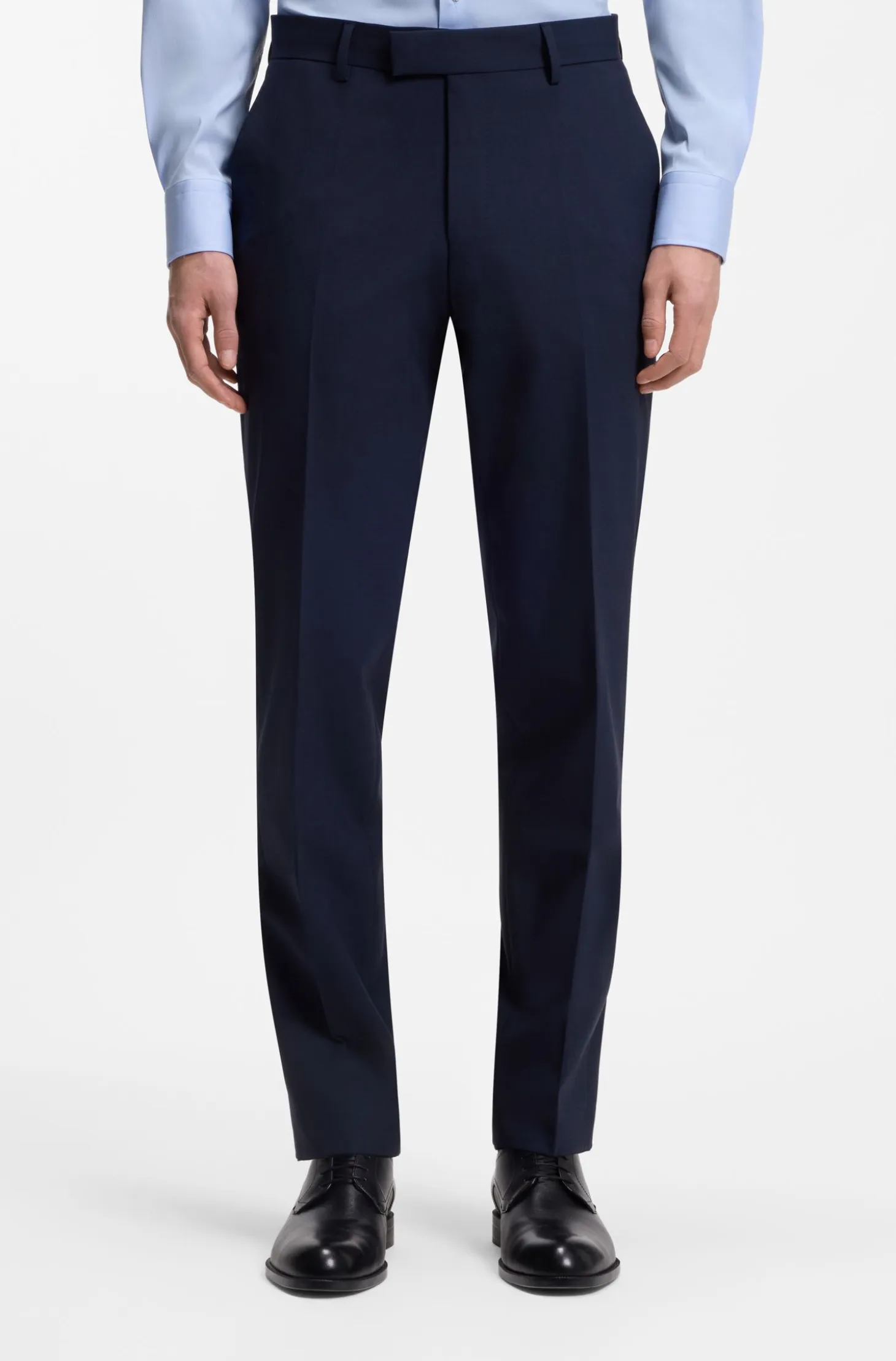 Two-piece regular-fit suit in stretch wool