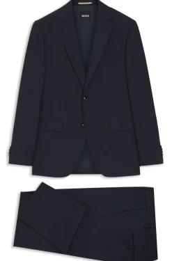 Two-piece regular-fit suit in stretch wool