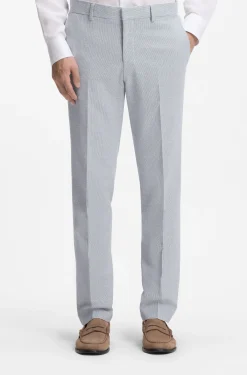 Two-piece regular-fit suit in stretch bouclé