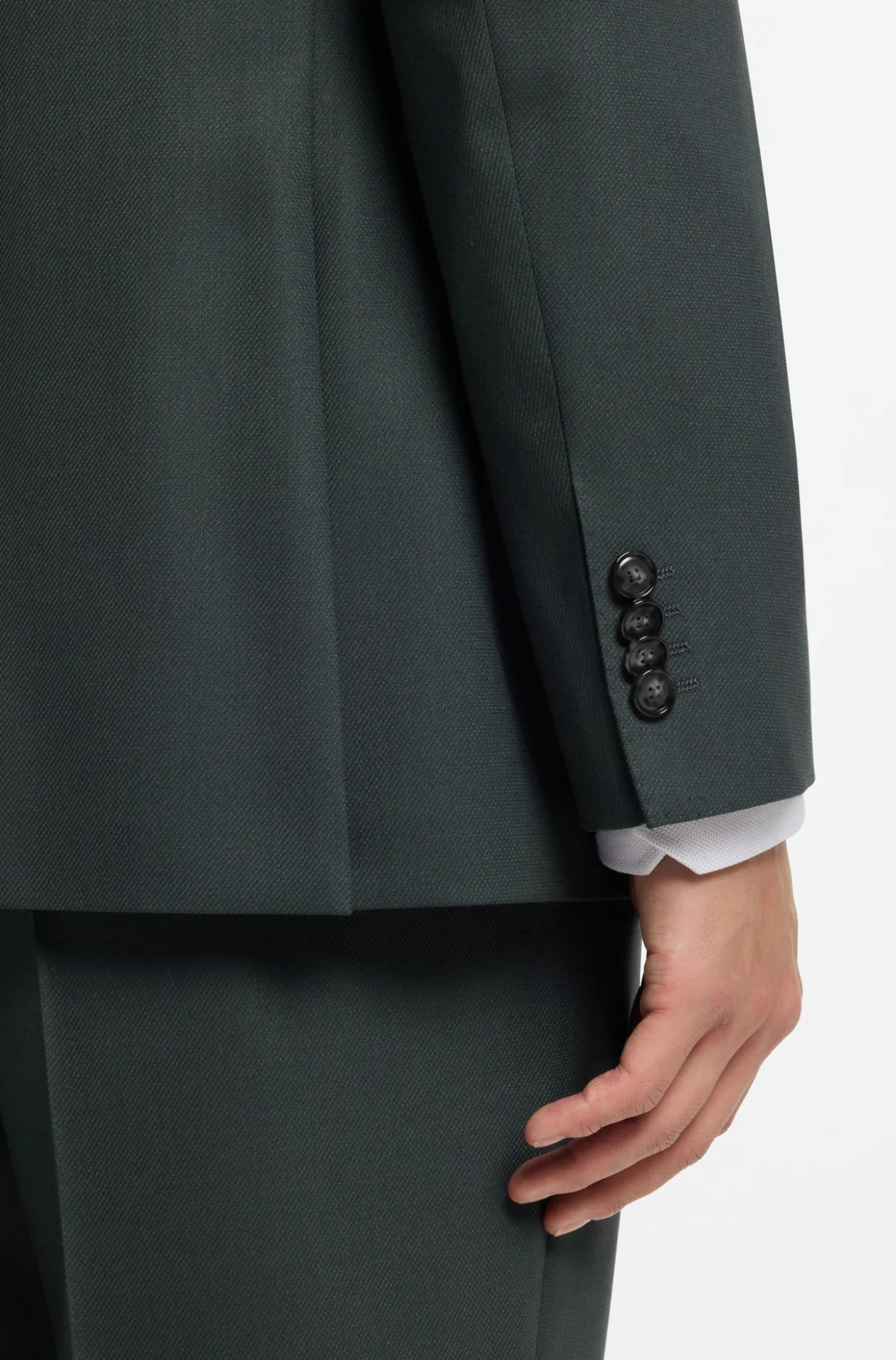 Two-piece regular-fit suit in stretch cloth