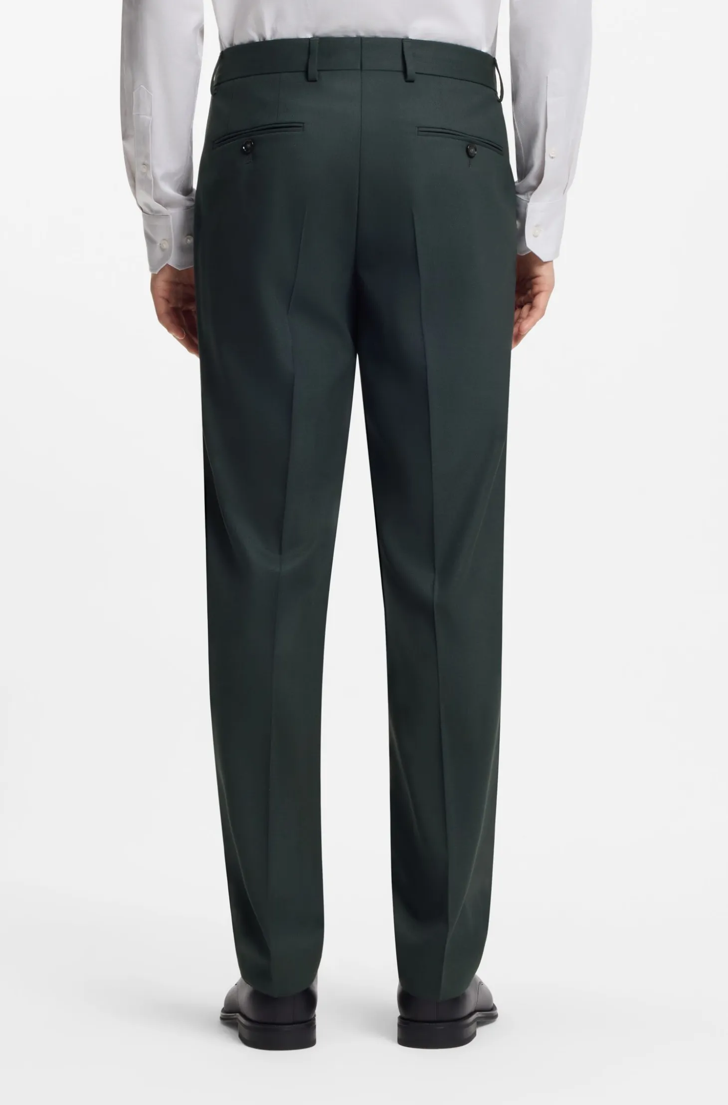 Two-piece regular-fit suit in stretch cloth