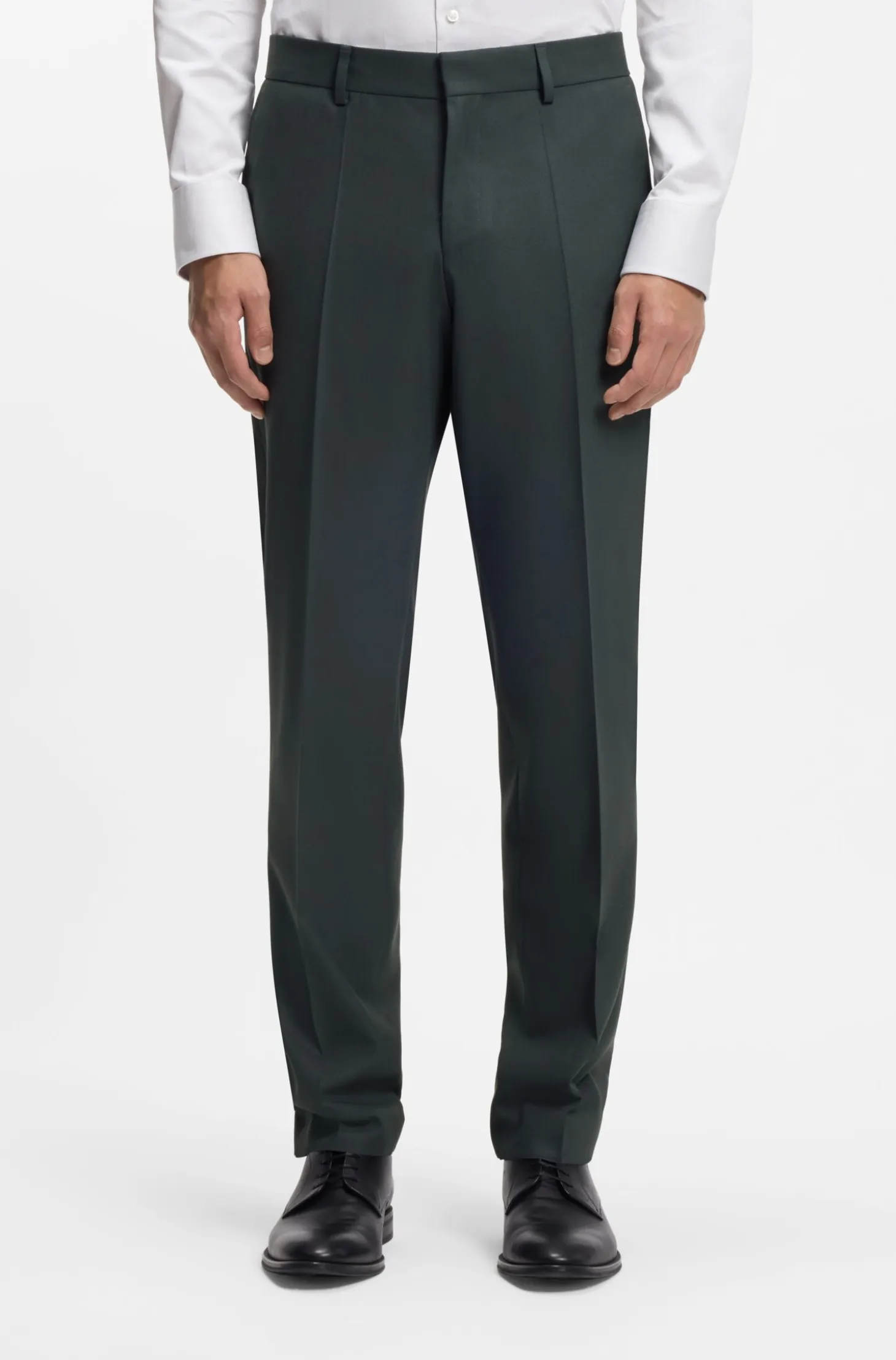 Two-piece regular-fit suit in stretch cloth