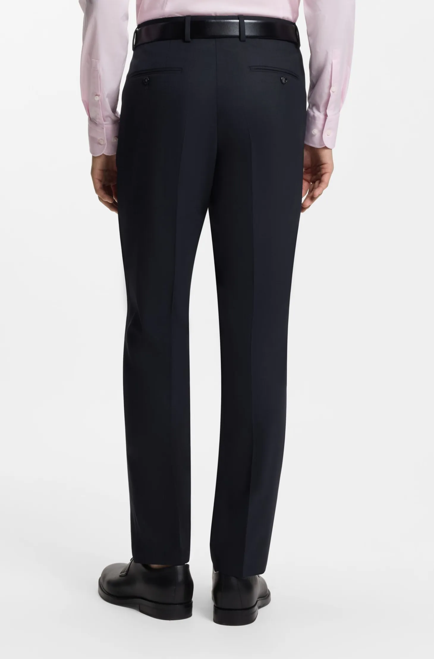 Two-piece regular-fit suit in stretch cloth