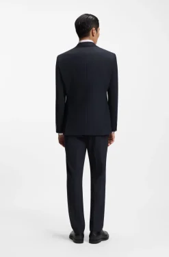 Two-piece regular-fit suit in stretch cloth