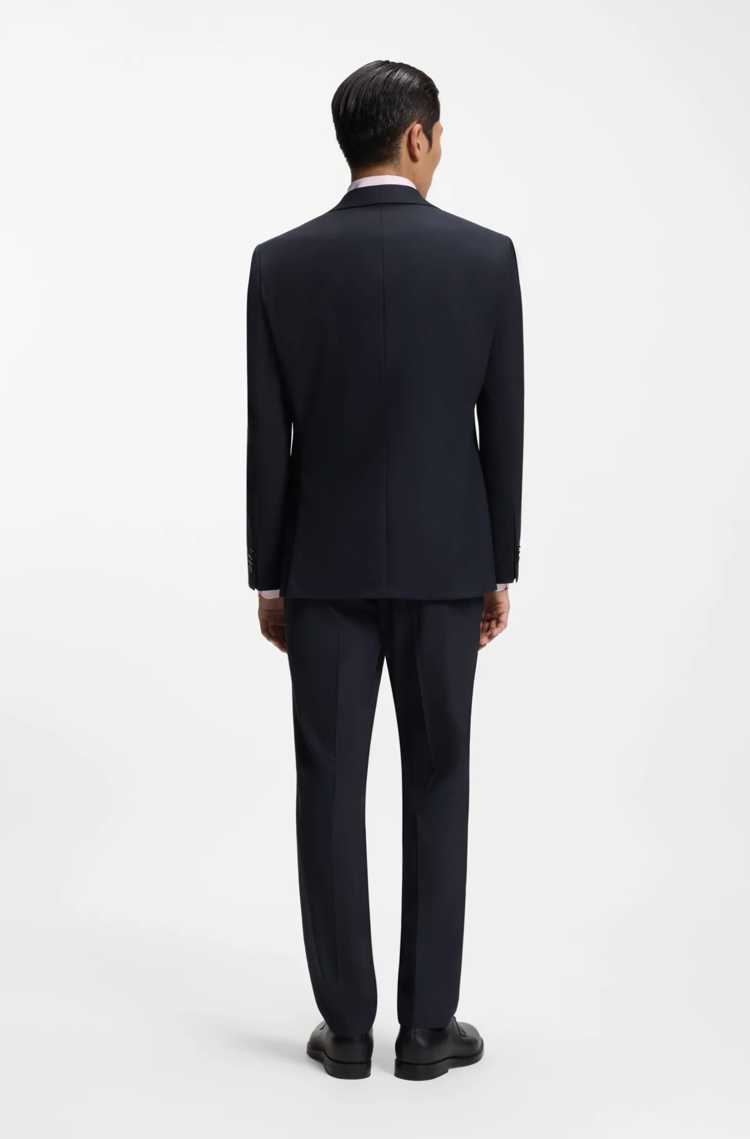 Two-piece regular-fit suit in stretch cloth