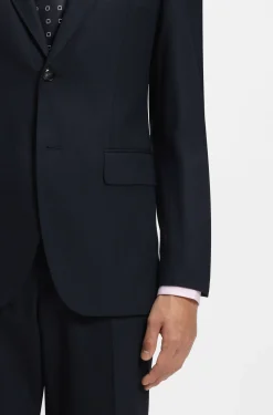 Two-piece regular-fit suit in stretch cloth