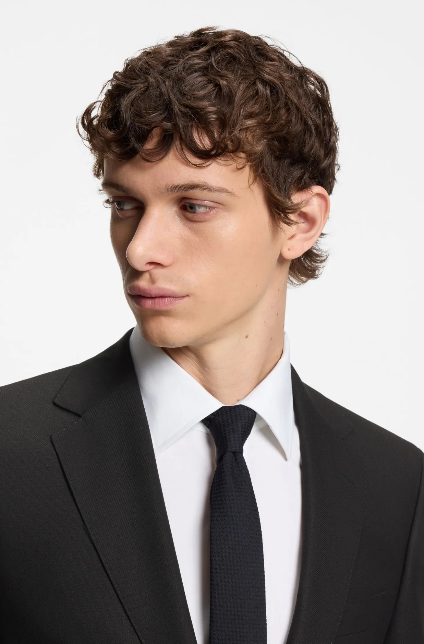 Two-piece regular-fit suit in stretch cloth