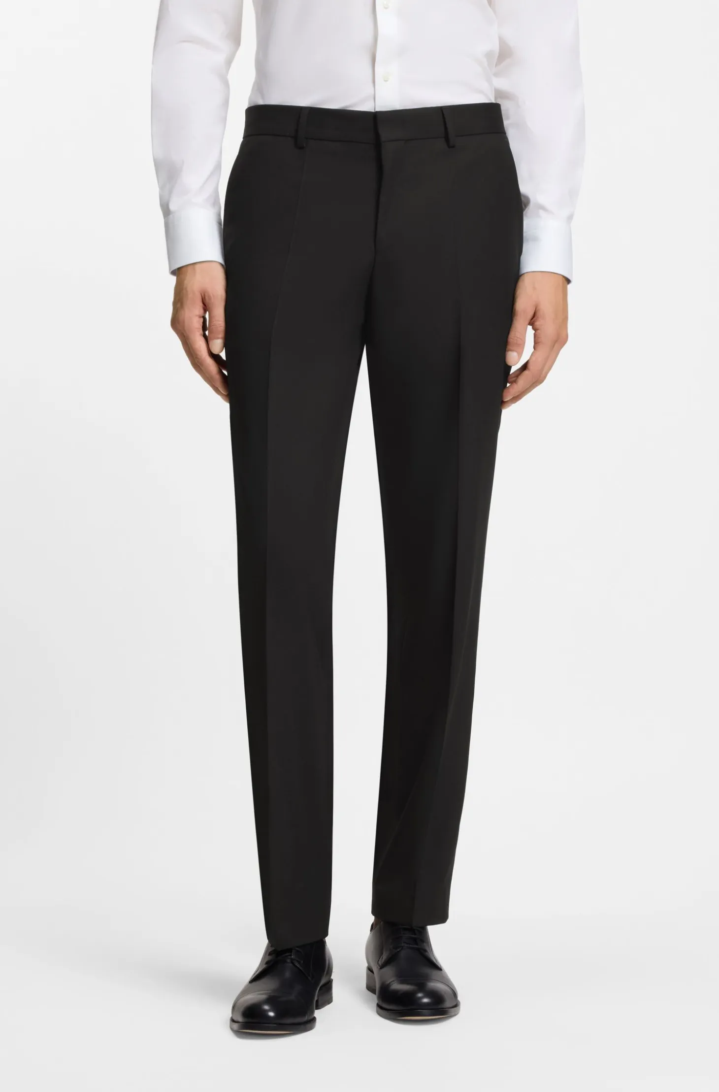 Two-piece regular-fit suit in stretch cloth