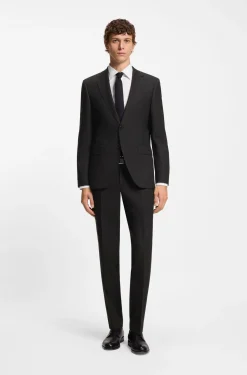 Two-piece regular-fit suit in stretch cloth