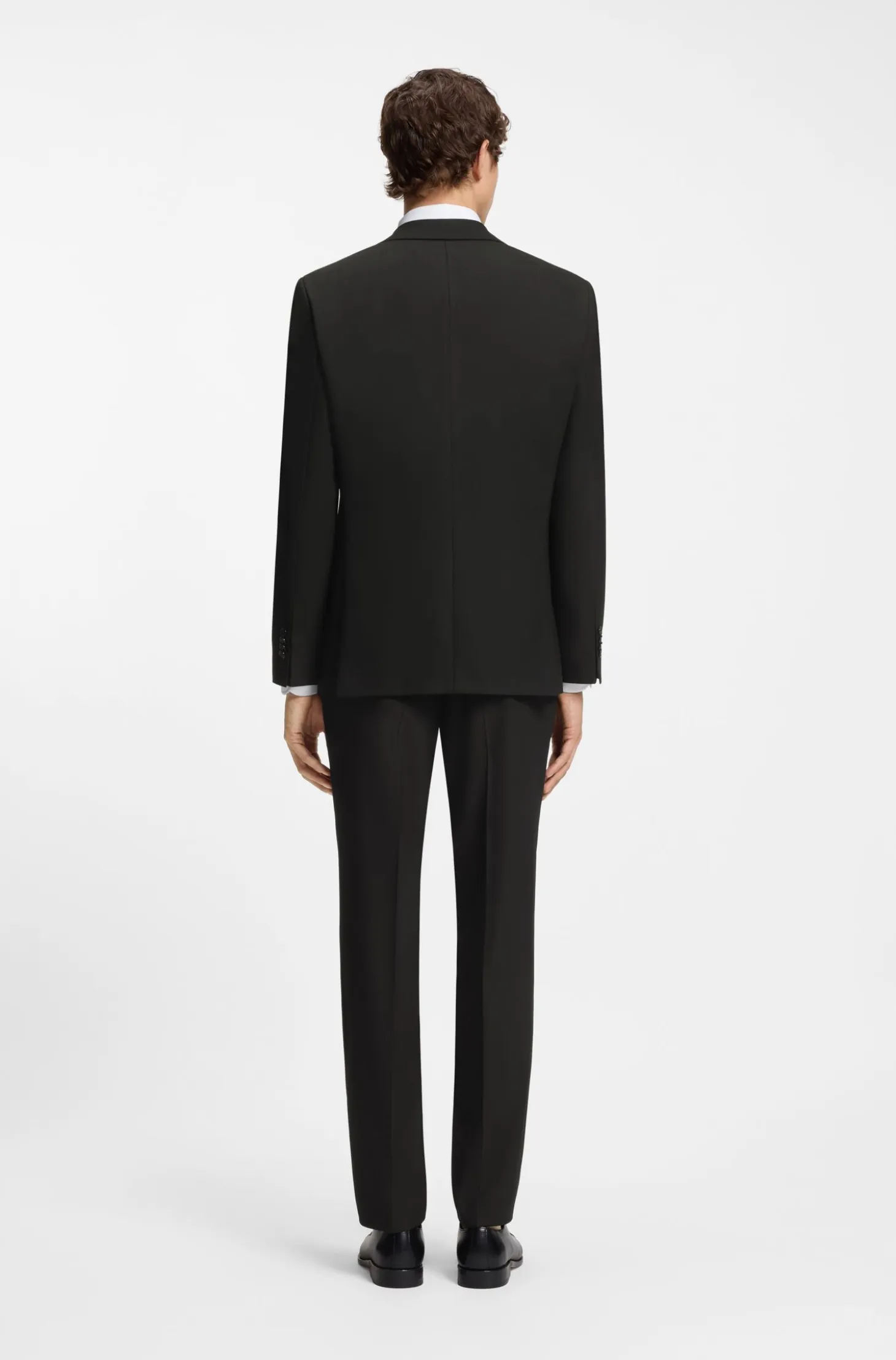 Two-piece regular-fit suit in stretch cloth