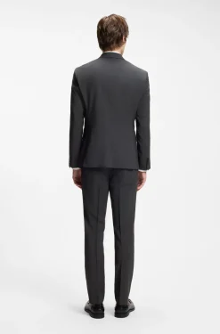 Two-piece slim-fit suit in a wool blend