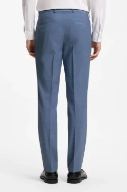 Two-piece slim-fit suit in a wool blend