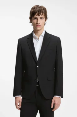 Two-piece slim-fit suit in a wool blend