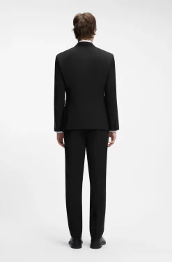 Two-piece slim-fit suit in a wool blend