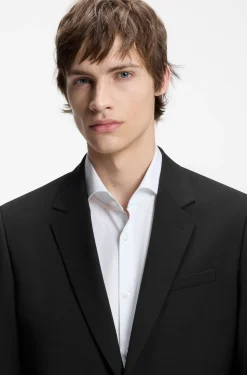 Two-piece slim-fit suit in a wool blend