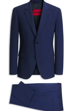 Two-piece slim-fit suit in a wool blend