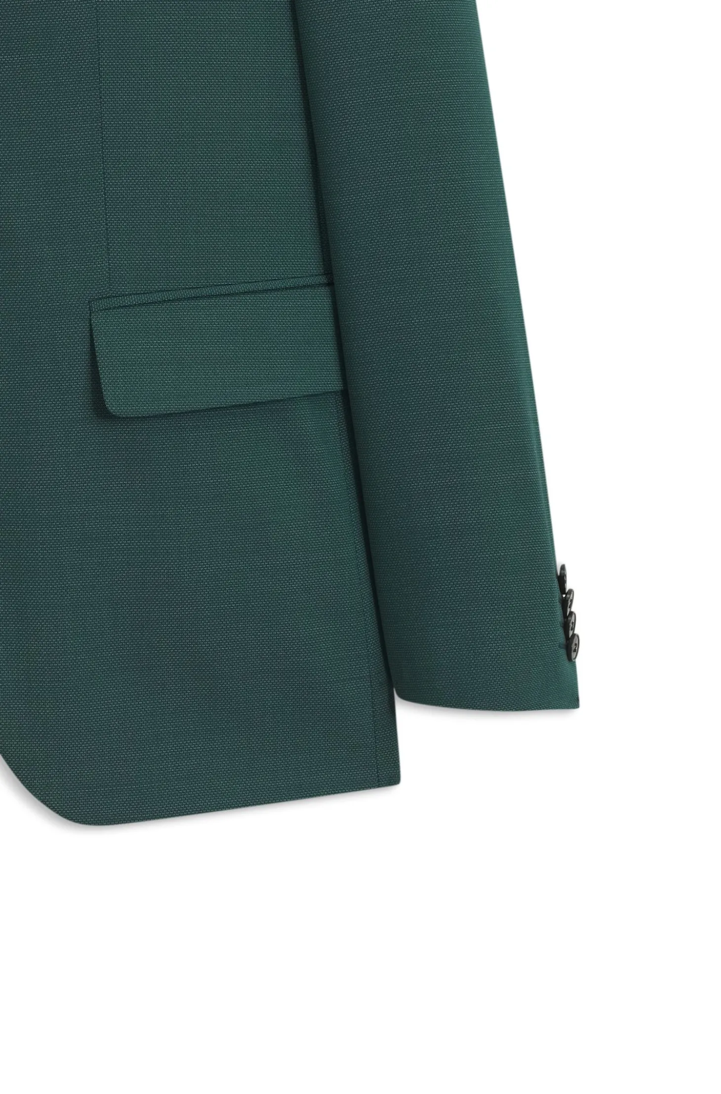 Two-piece slim-fit suit in performance-stretch twill