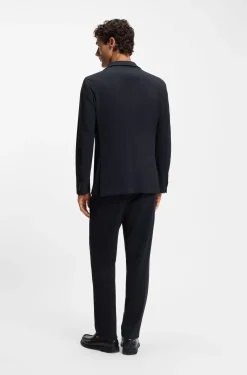Two-piece slim-fit suit in performance-stretch fabric