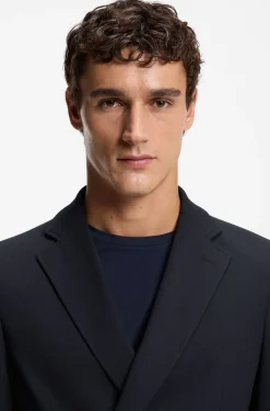 Two-piece slim-fit suit in performance-stretch fabric