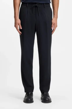 Two-piece slim-fit suit in performance-stretch fabric