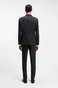 Two-piece slim-fit suit in stretch wool