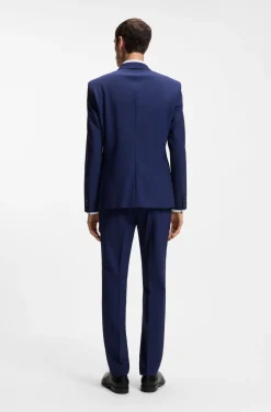 Two-piece slim-fit suit in stretch wool