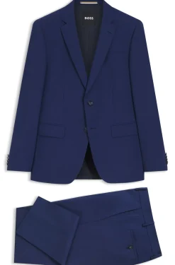 Two-piece slim-fit suit in stretch wool