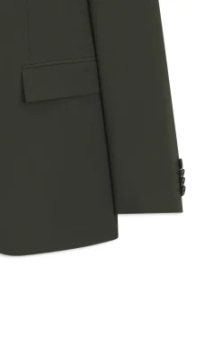 Two-piece slim-fit suit in stretch virgin wool