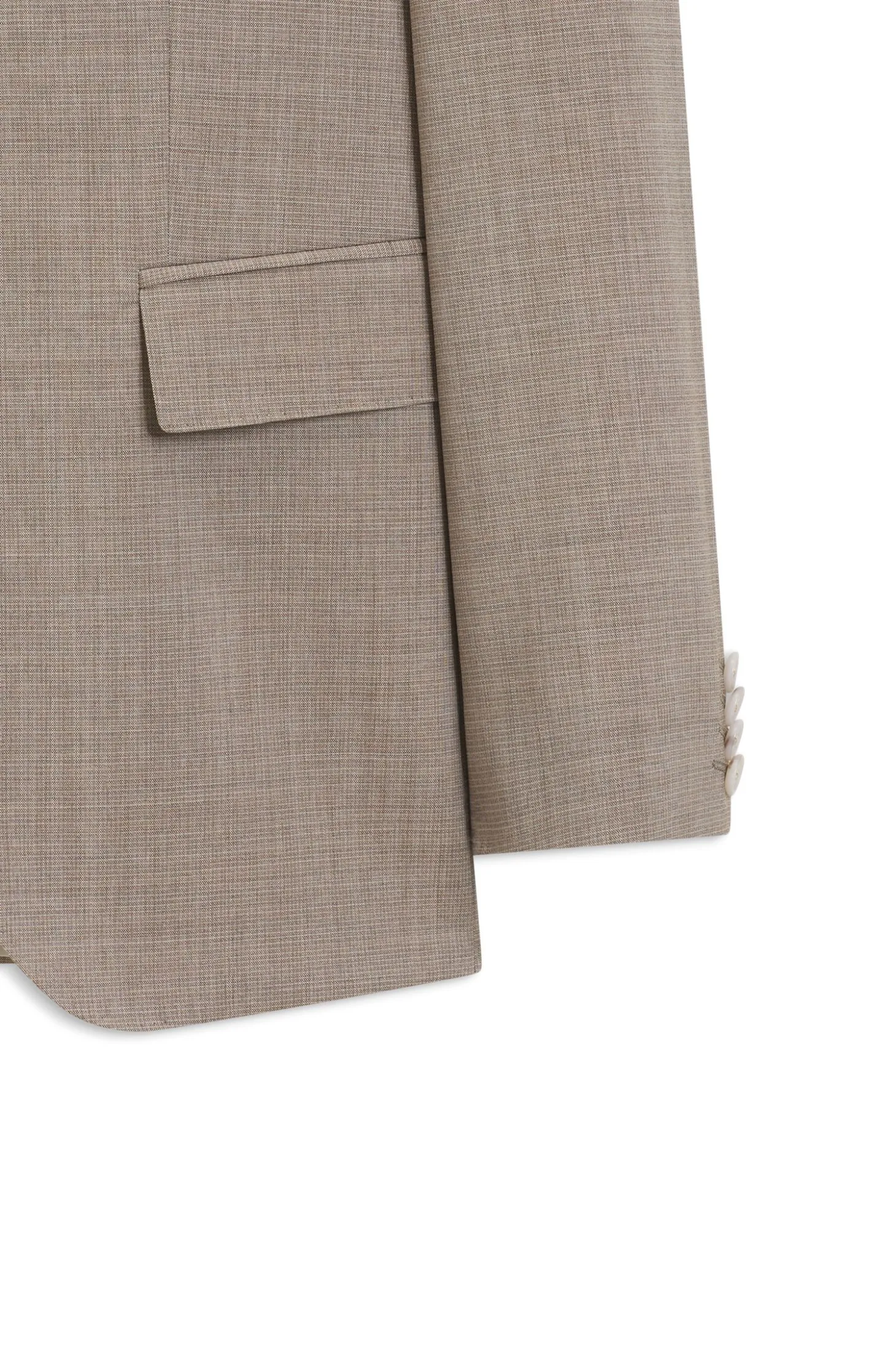 Two-piece slim-fit suit in virgin wool