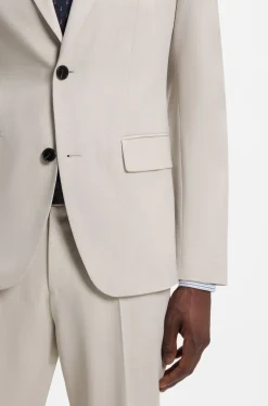 Two-piece slim-fit suit in washable stretch cloth