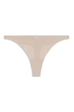 Two-tone thong in stretch jersey