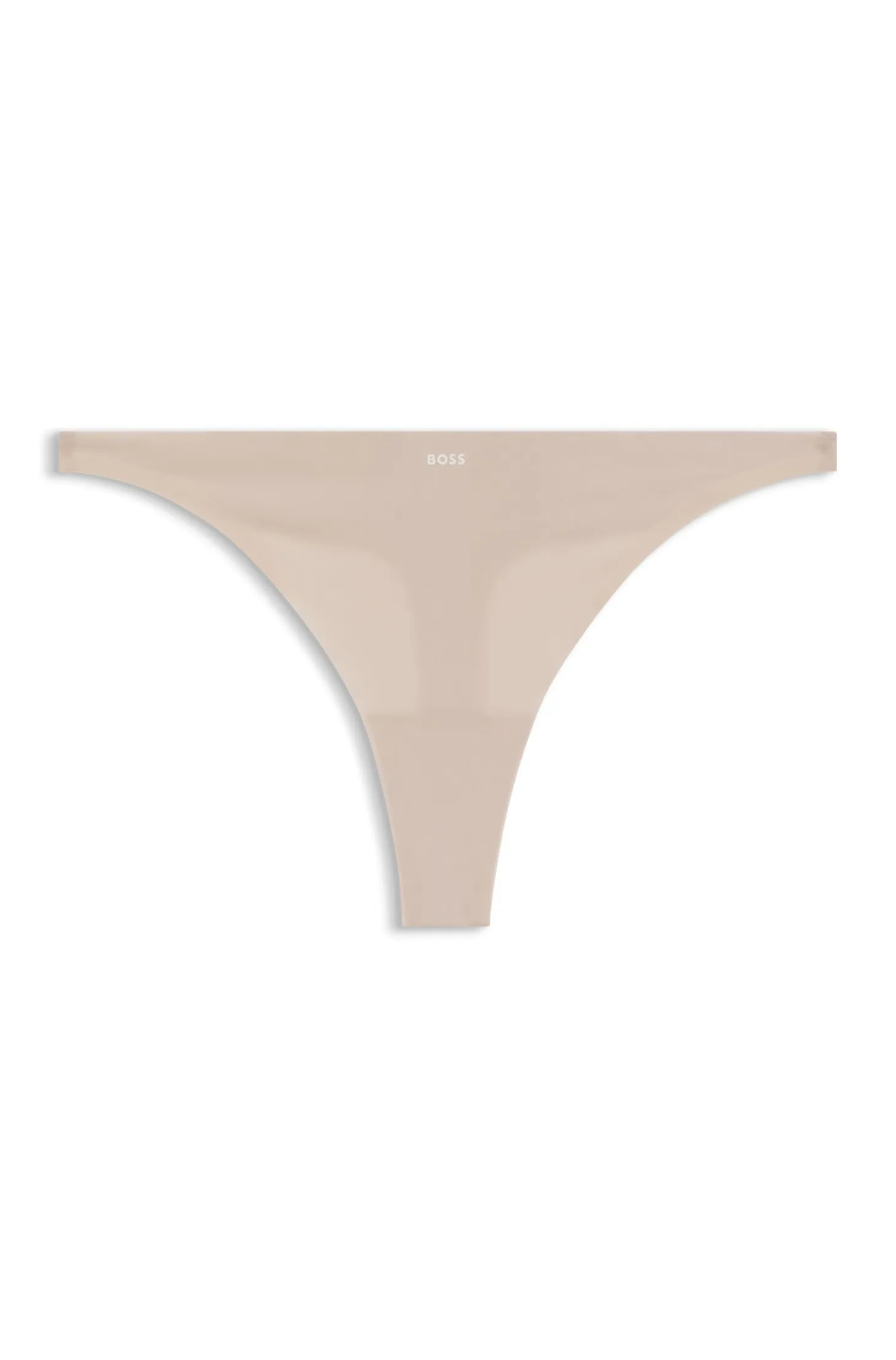 Two-tone thong in stretch jersey