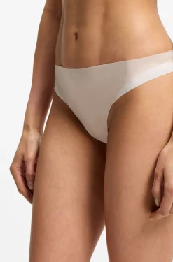Two-tone thong in stretch jersey