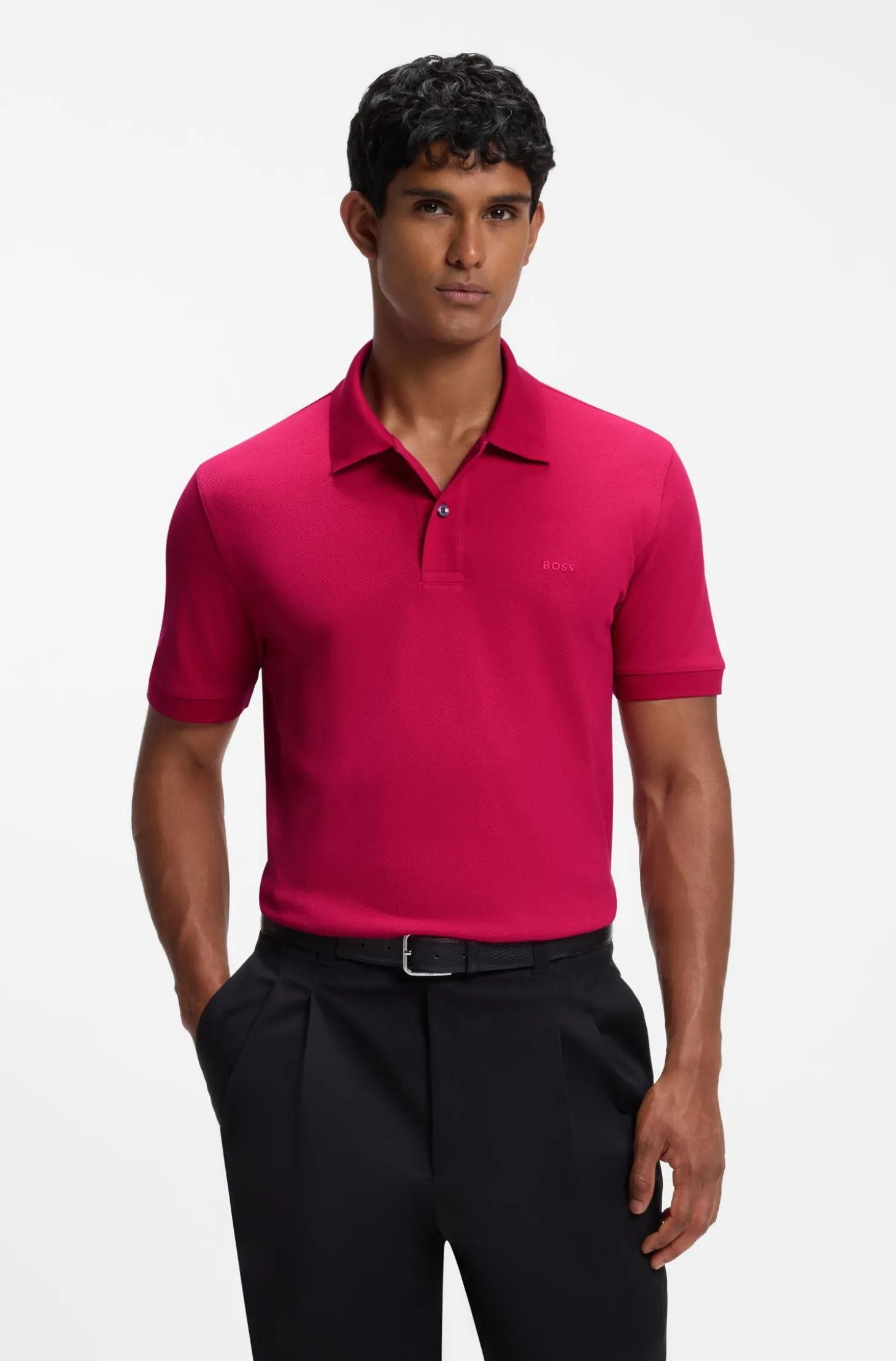 Versatile polo shirt in soft cotton