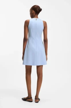 V-neck dress with seaming details