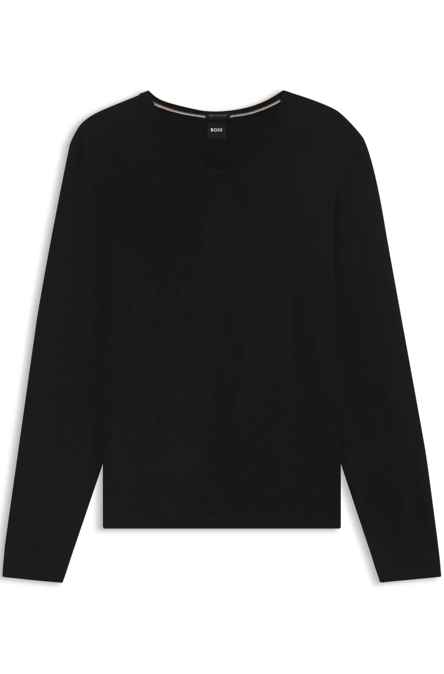 V-neck sweater in extra-fine merino wool