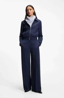 Voile scarf with logo print