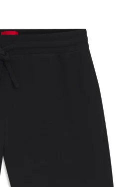 Waffle-structured pyjama shorts with embroidered logo