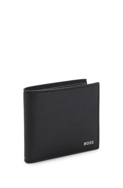 Wallet with silver-foil logo