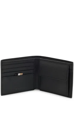Wallet with silver-foil logo