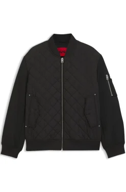 Water-repellent jacket in mixed materials