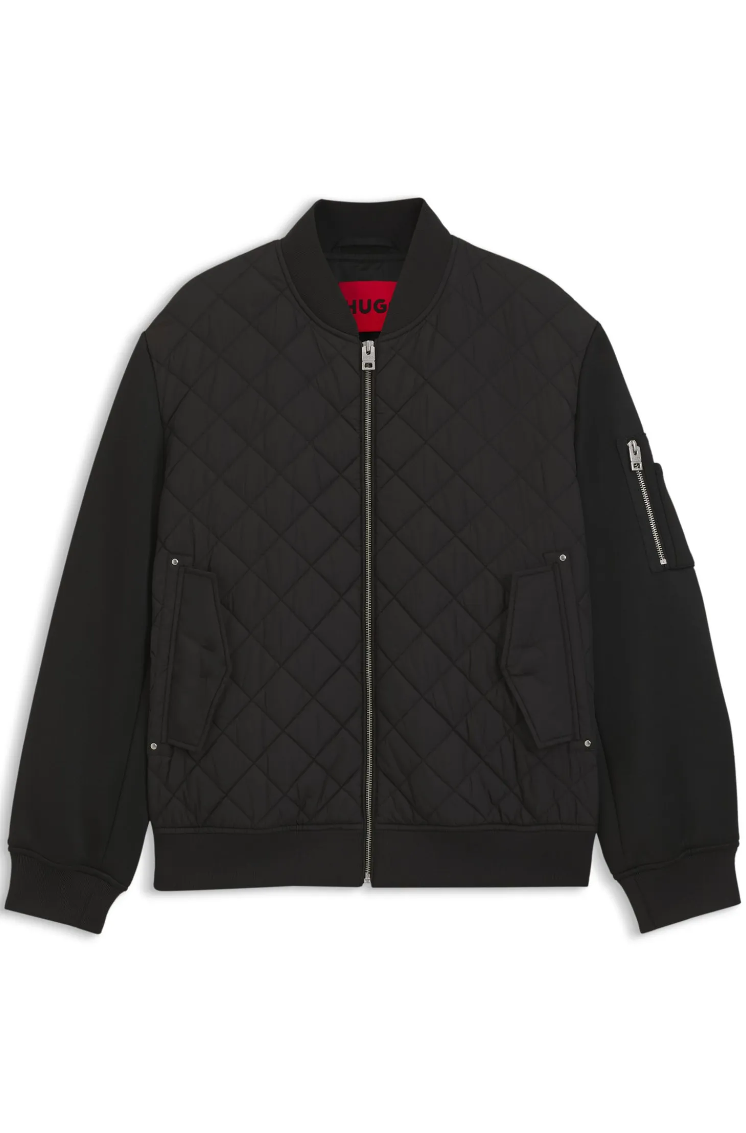 Water-repellent jacket in mixed materials