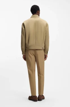 Water-repellent jacket in peached fabric