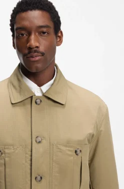 Water-repellent jacket in peached fabric