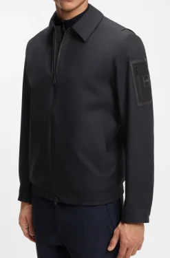 Water-repellent jacket in stretch material