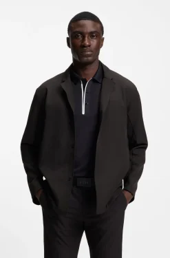 Water-repellent jacket in stretch fabric