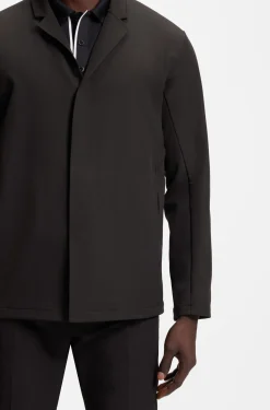 Water-repellent jacket in stretch fabric
