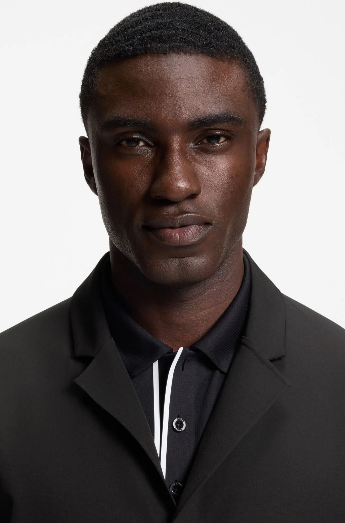 Water-repellent jacket in stretch fabric