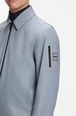 Water-repellent jacket in stretch material