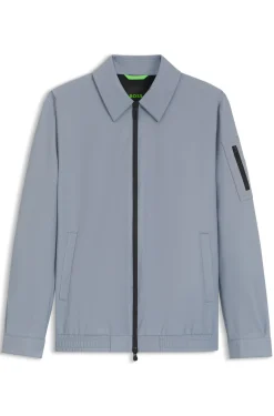 Water-repellent jacket in stretch material